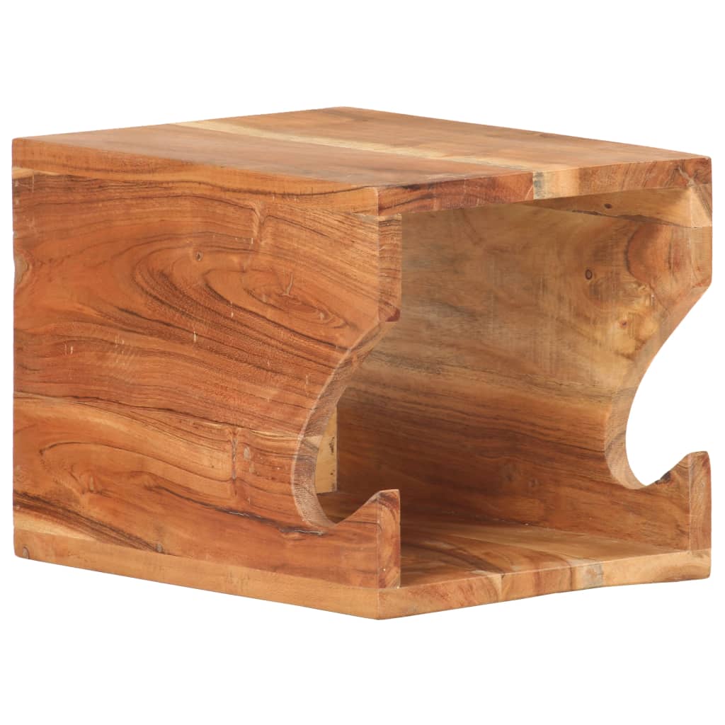 cykelophæng til væg 35x25x25 cm massivt akacietræ billede