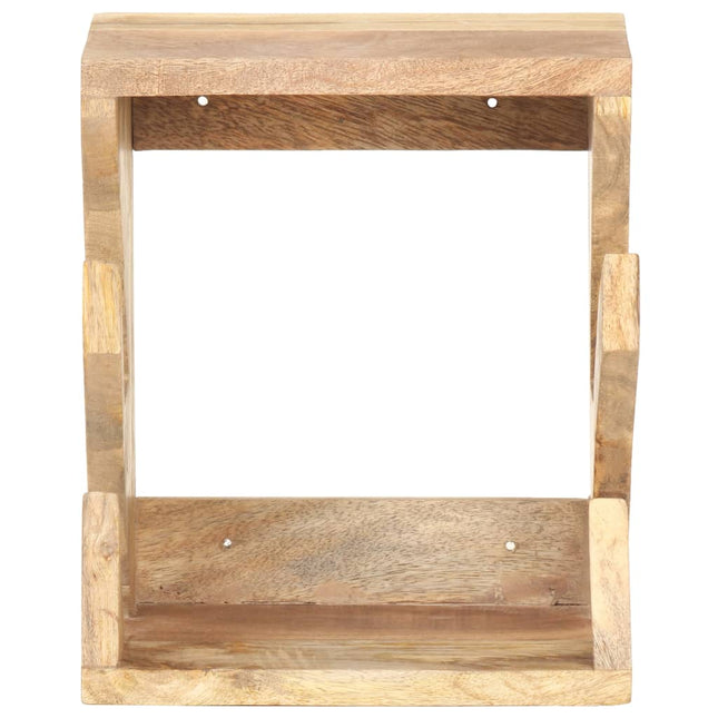 væghængt skateboardstativ 25x20x30 cm massivt mangotræ