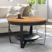 sofabord Ø68x43 cm massivt akacietræ