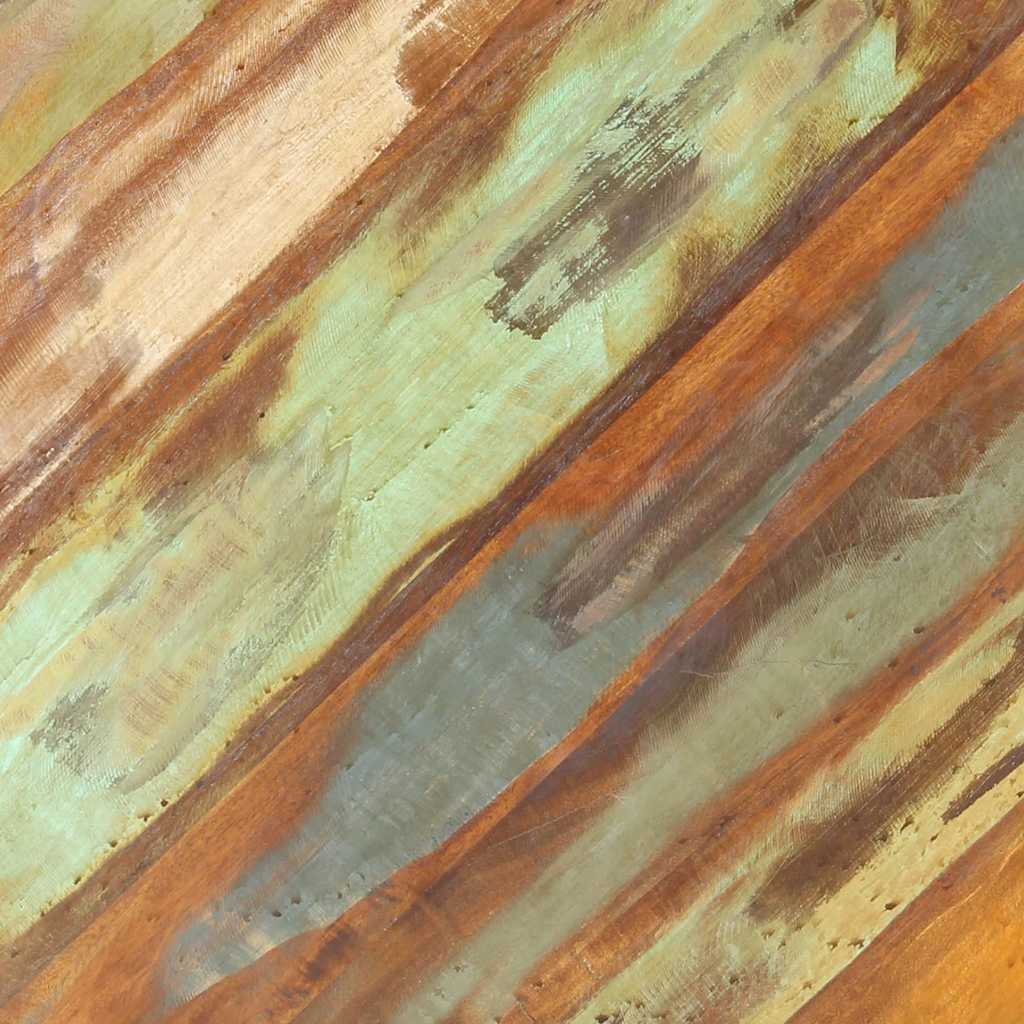 sofabord Ø68x43 cm massivt genbrugstræ