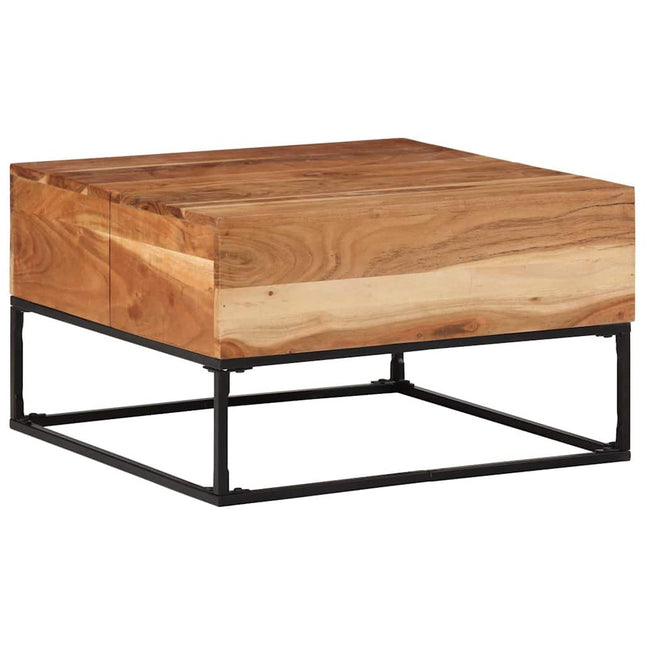 sofabord 68x68x41 cm massivt akacietræ