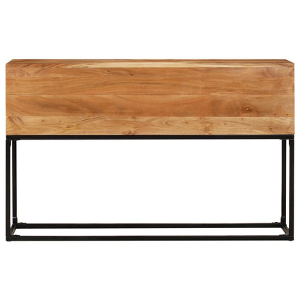 konsolbord 120x30x75 cm massivt akacietræ