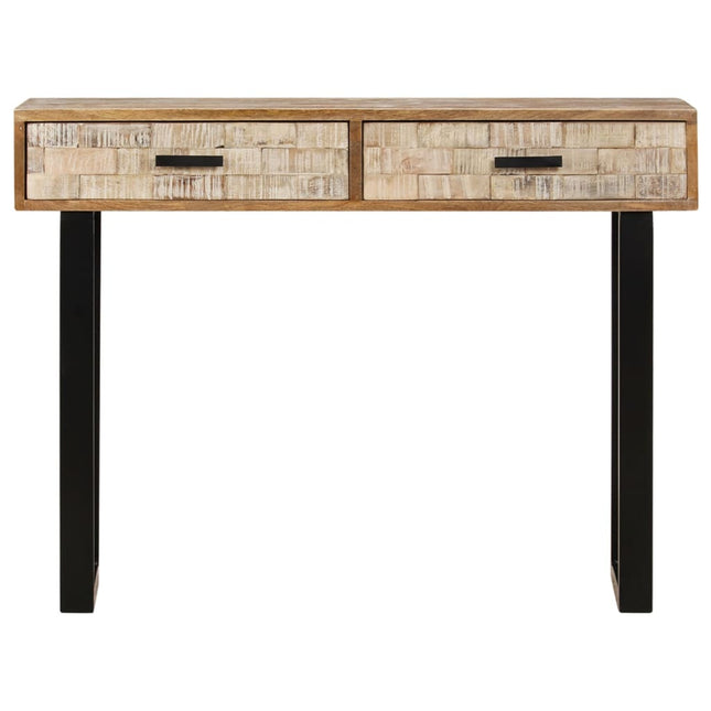 konsolbord 100x30x75 cm massivt mangotræ