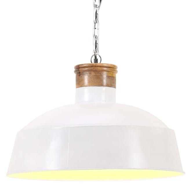 industriel hængelampe 58 cm E27 hvid