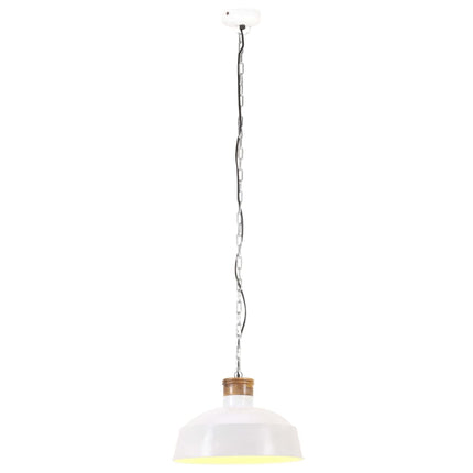 industriel hængelampe 58 cm E27 hvid