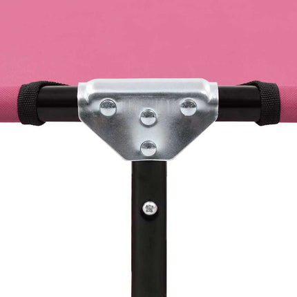foldbar liggestol stål pink