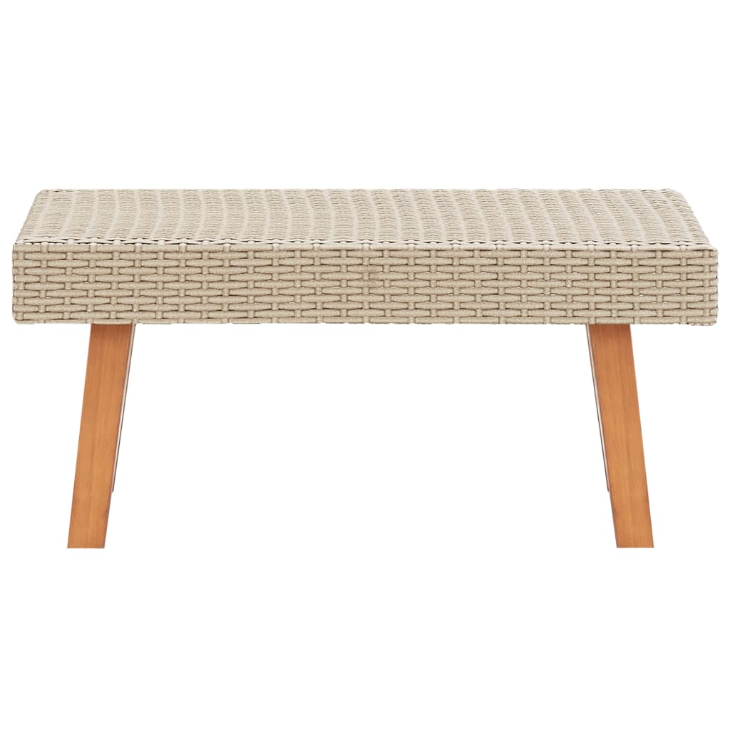 udendørs sofabord polyrattan beige