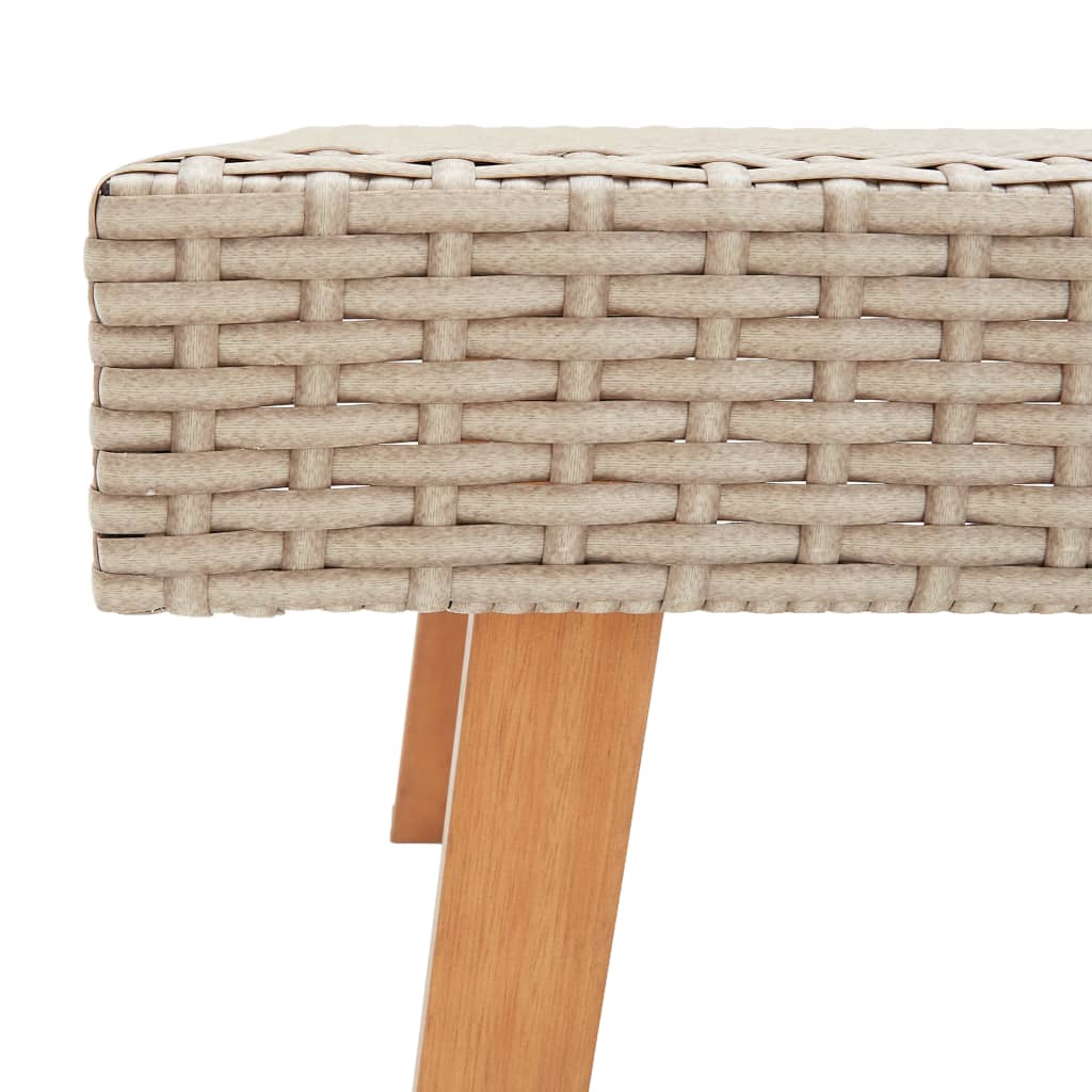 udendørs sofabord polyrattan beige