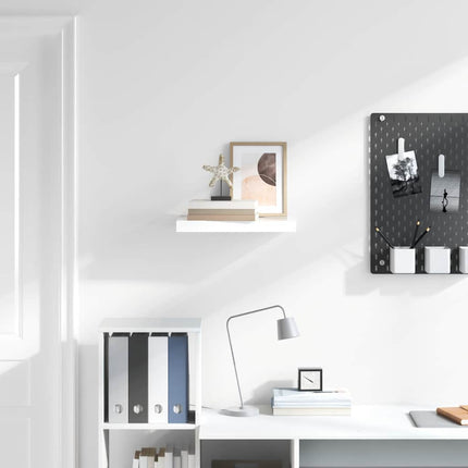 væghylde 50x23,5x3,8 cm MDF hvid højglans