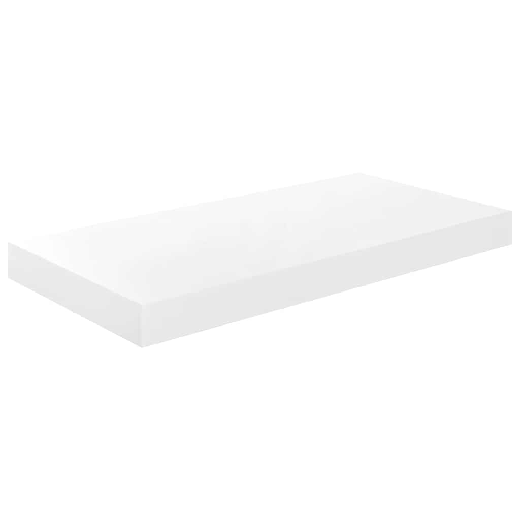 væghylder 4 stk. 50x23x3,8 cm MDF hvid højglans