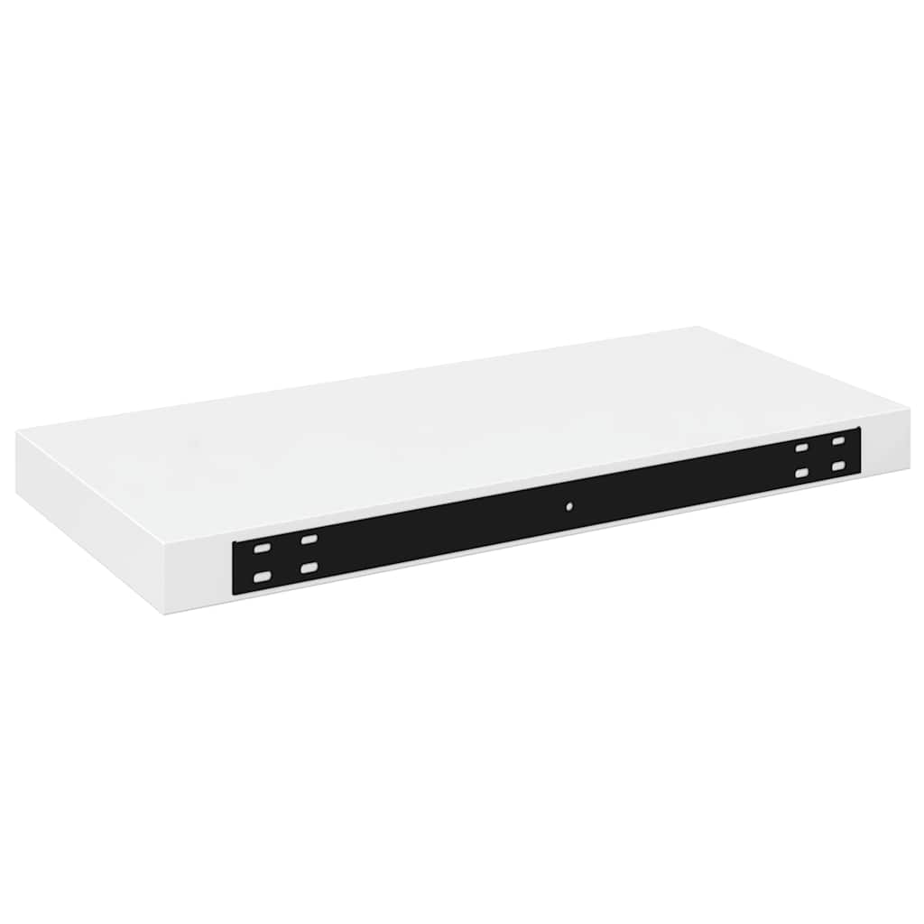 væghylder 4 stk. 50x23x3,8 cm MDF hvid højglans