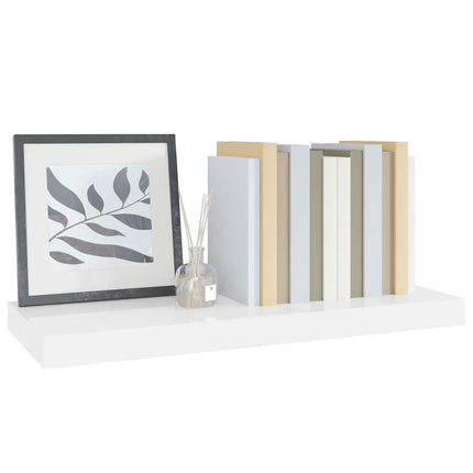 væghylde 60x23,5x3,8 cm MDF hvid højglans