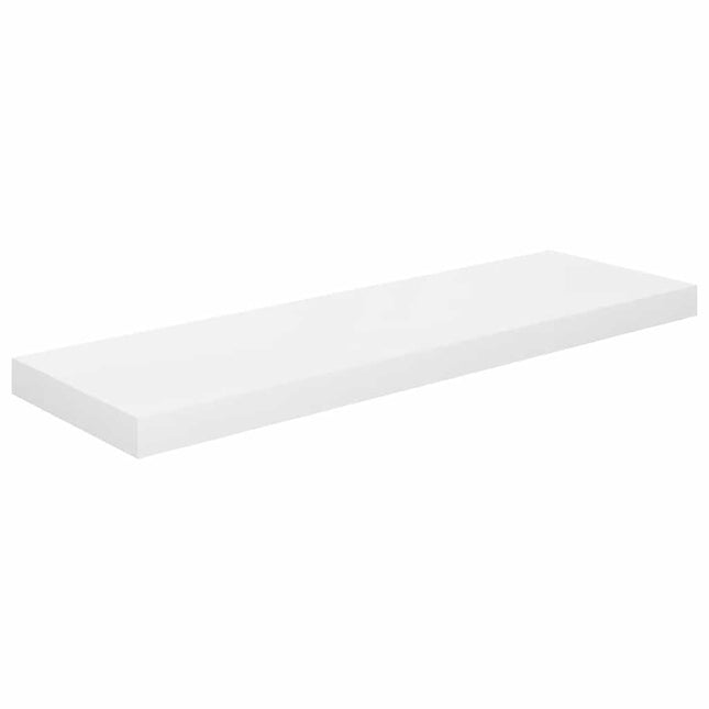 væghylde 80x23,5x3,8 cm MDF hvid højglans