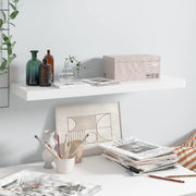 væghylde 80x23,5x3,8 cm MDF hvid højglans