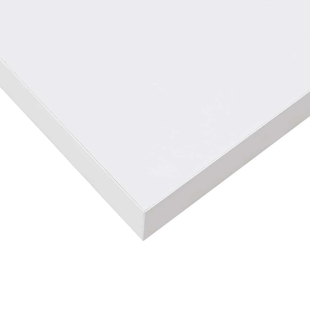 væghylder 2 stk. 80x23,5x3,8 cm MDF hvid højglans