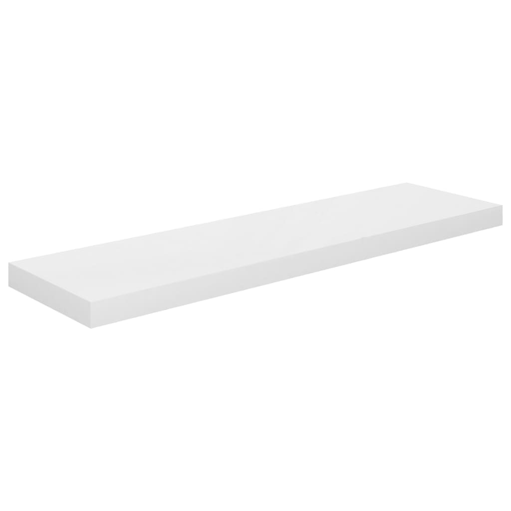 væghylder 4 stk. 90x23,5x3,8 cm MDF hvid højglans