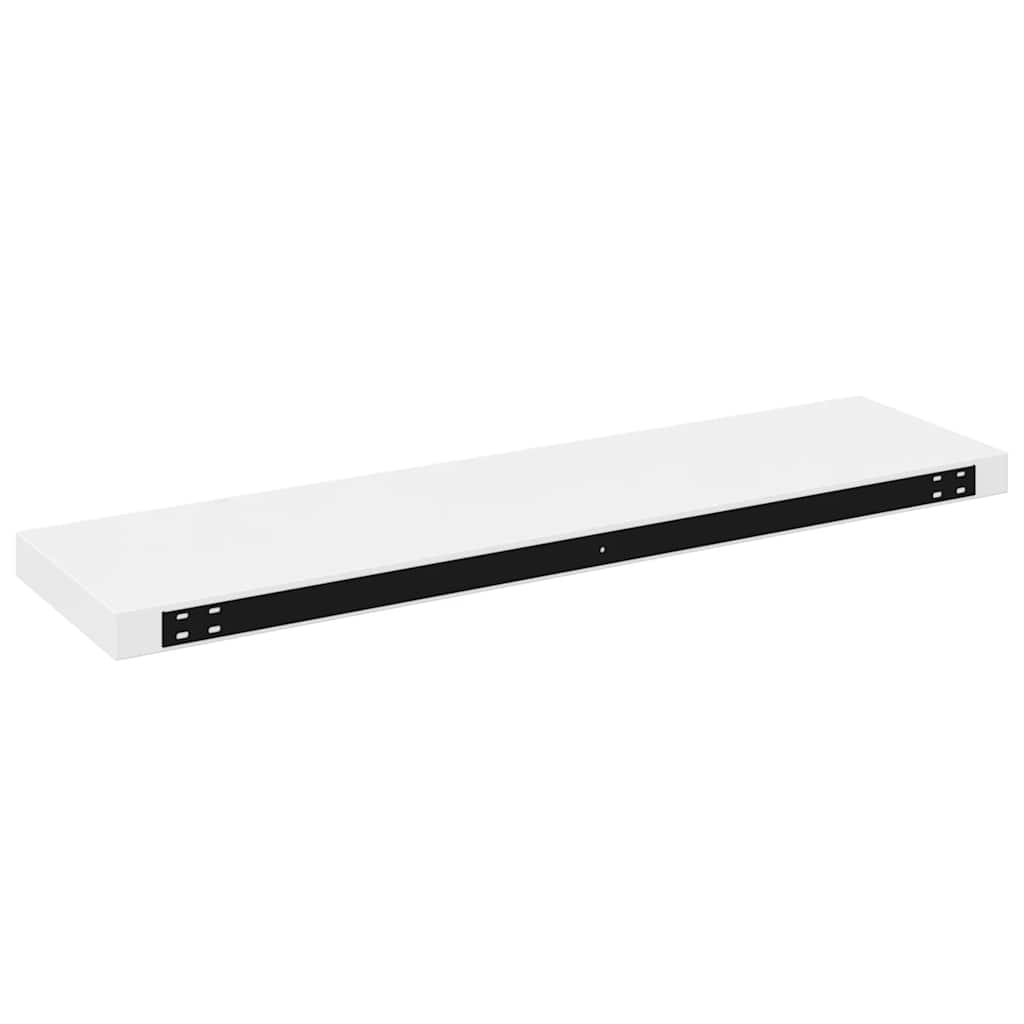 væghylder 4 stk. 90x23,5x3,8 cm MDF hvid højglans
