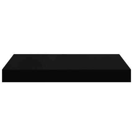 væghylder 2 stk. 40x23,5x3,8 cm MDF sort højglans