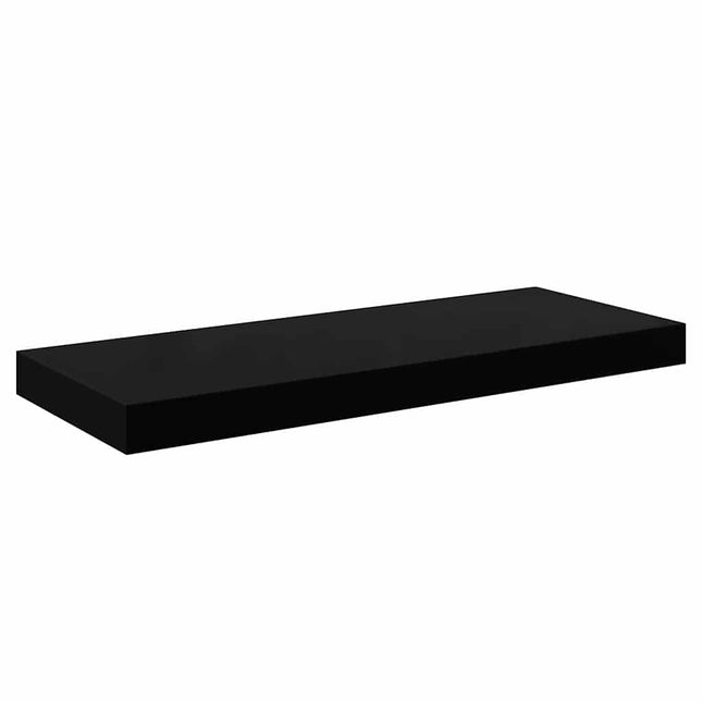 væghylde 60x23,5x3,8 cm MDF sort højglans