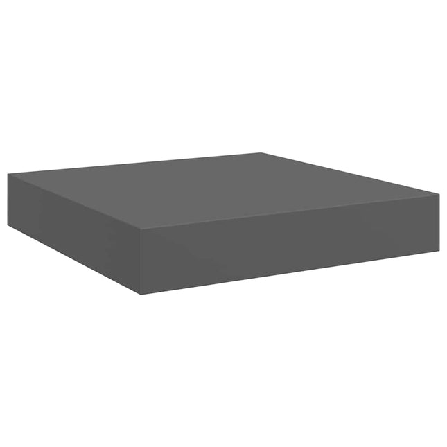 svævehylde 23x23x3,8 cm MDF grå højglans