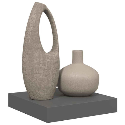 svævehylde 23x23x3,8 cm MDF grå højglans