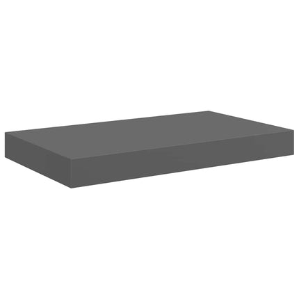 svævehylde 40x23,5x3,8 cm MDF grå højglans