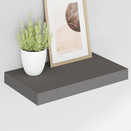 svævehylde 40x23,5x3,8 cm MDF grå højglans