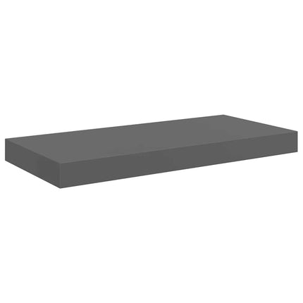 svævehylde 50x23,5x3,8 cm MDF grå højglans