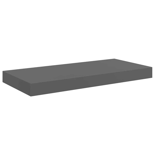 svævehylde 50x23,5x3,8 cm MDF grå højglans