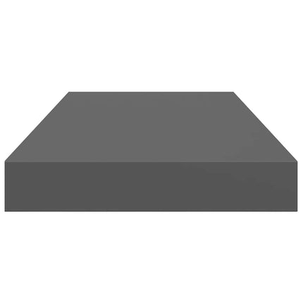 svævehylde 50x23,5x3,8 cm MDF grå højglans