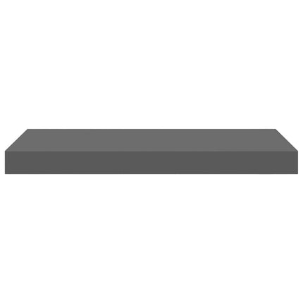 væghylder 4 stk. 50x23,5x3,8 cm MDF grå højglans