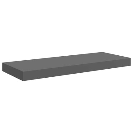 væghylde 60x23,5x3,8 cm MDF grå højglans