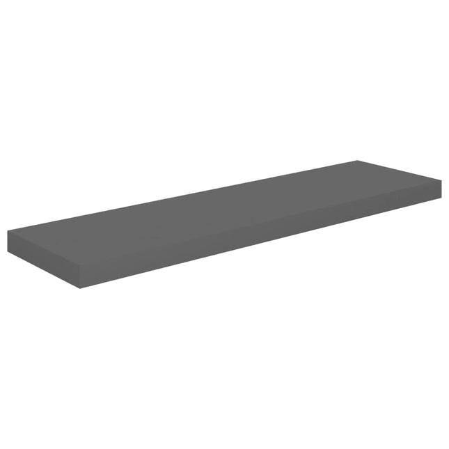 væghylder 90x23,5x3,8 cm MDF grå højglans