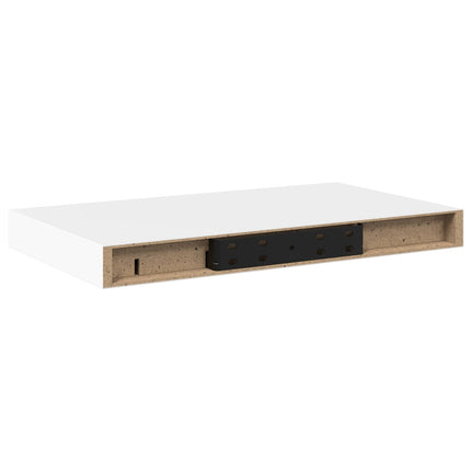 væghylder 2 stk. 40x23,5x3,8 cm MDF hvid