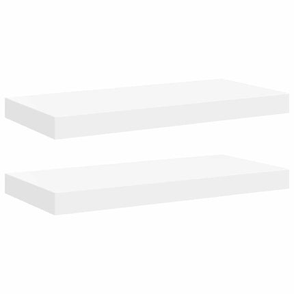 væghylder 2 stk. 50x23,5x3,8 cm MDF hvid