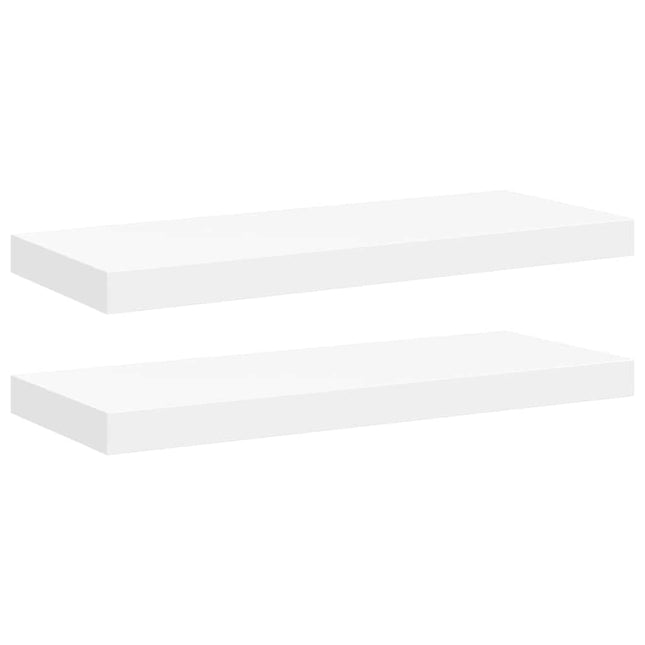 væghylder 2 stk. 60x23,5x3,8 cm MDF hvid