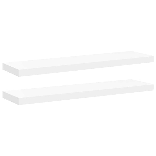 væghylder 2 stk. 90x23,5x3,8 cm MDF hvid