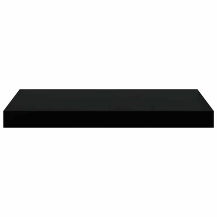 væghylder 2 stk. 50x23,5x3,8 cm MDF sort