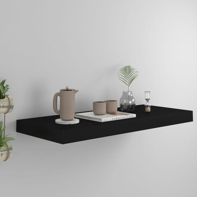 væghylde 60x23,5x3,8 cm MDF sort