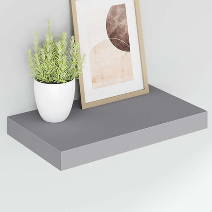 væghylde 40x23,5x3,8 cm MDF grå