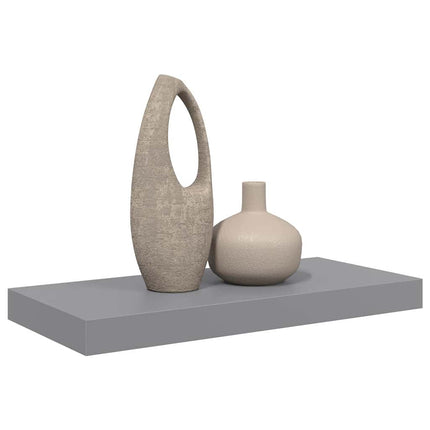væghylde 50x23,5x3,8 cm MDF grå