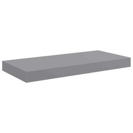 væghylder 2 stk. 50x23,5x3,8 cm MDF grå