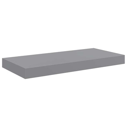 væghylder 4 stk. 50x23,5x3,8 cm MDF grå