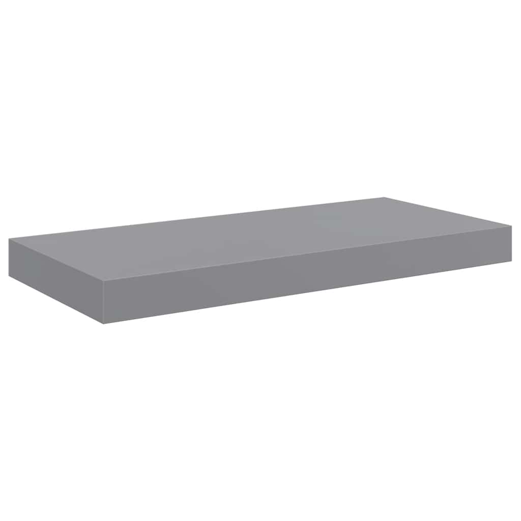 væghylder 4 stk. 50x23x3,8 cm MDF grå