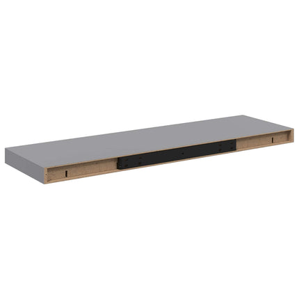 væghylde 80x23,5x3,8 cm MDF grå