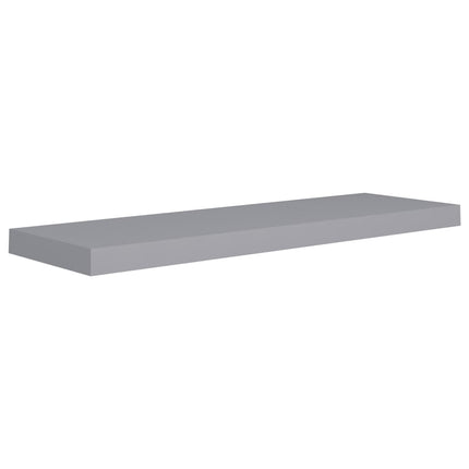 væghylder 2 stk. 80x23,5x3,8 cm MDF grå