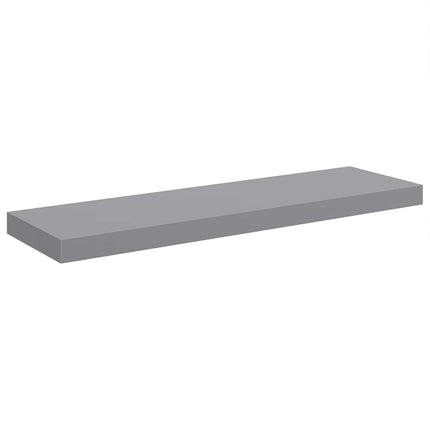 væghylder 2 stk. 80x23,5x3,8 cm MDF grå