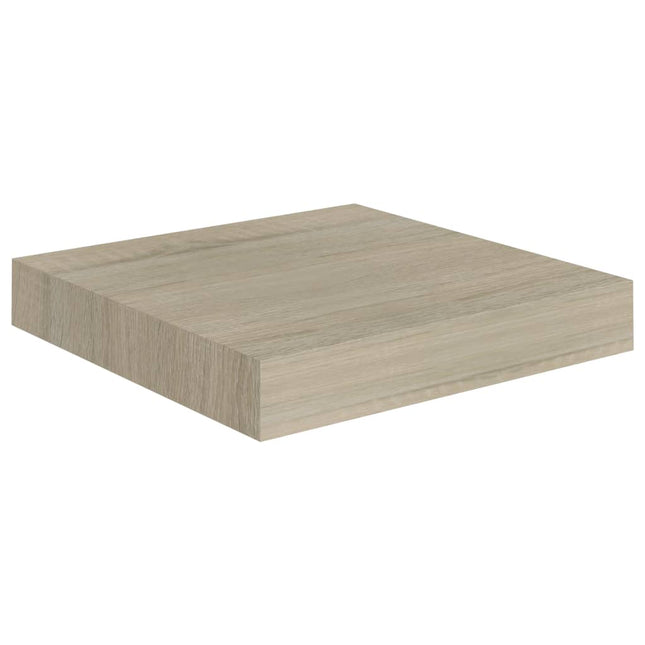 væghylde 23x23,5x3,8 cm MDF egetræsfarve