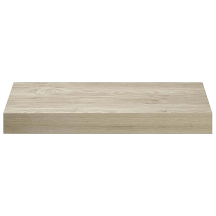 væghylder 2 stk. 40x23,5x3,8 cm MDF egetræsfarve
