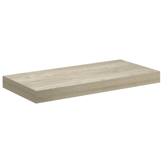 væghylde 50x23,5x3,8 cm MDF egetræsfarve
